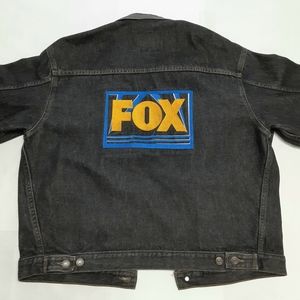 Vintage Dark Denim Jean jacket FOX 80s, 90s